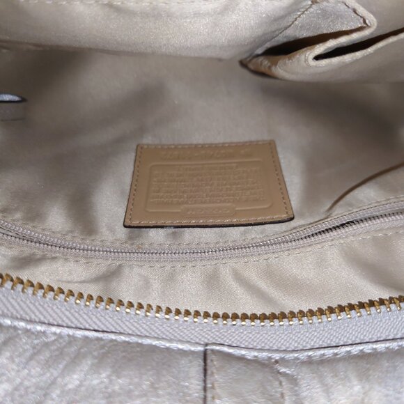 Coach Metallic Carly Hobo Bag - Picture 12 of 16